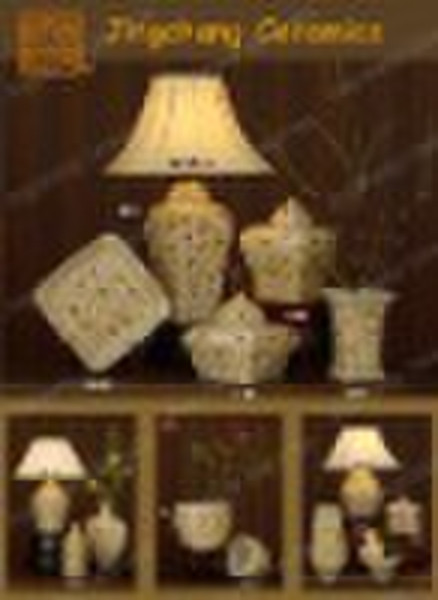 Ceramic Temple Jar Vase Pot Plate