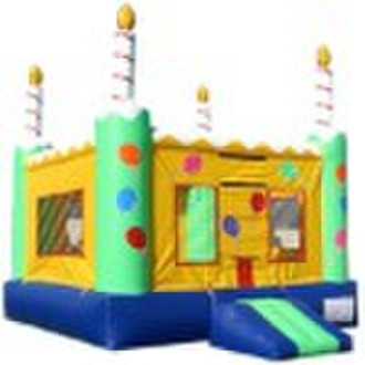 birthday cake bouncy castle for party