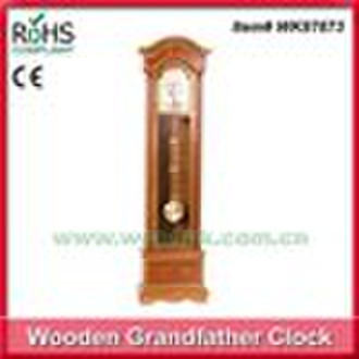 Antique wooden quartz grandfather clock