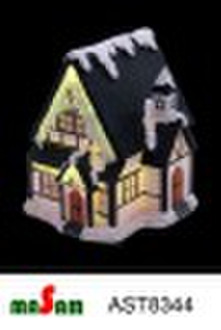 X'mas house w/fiber optic icicle