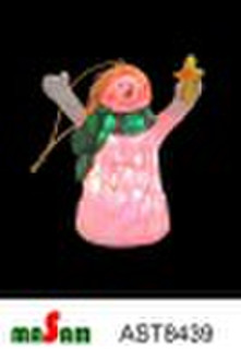 snowman hanging w/LED lights