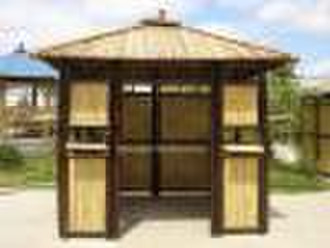 Bamboo Hot Tub Gazebo (Wooden Frame)