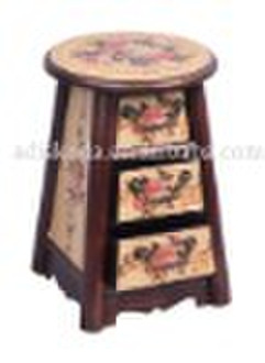 wood craft dressing table stool