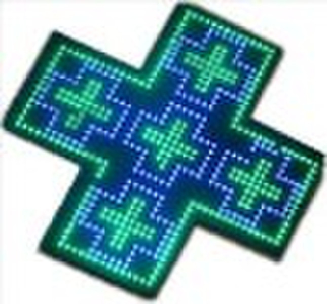 LED Pharmacy Cross Display