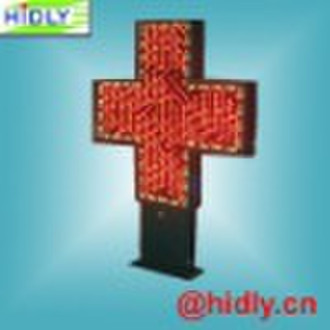 LED Pharmacy Cross Display