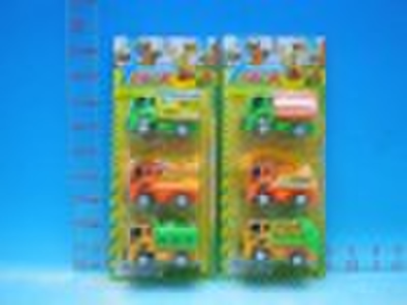 3-pack Pull Back Funny truck,3 asst