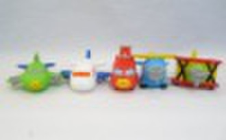 PVC toy squirt toy plane set