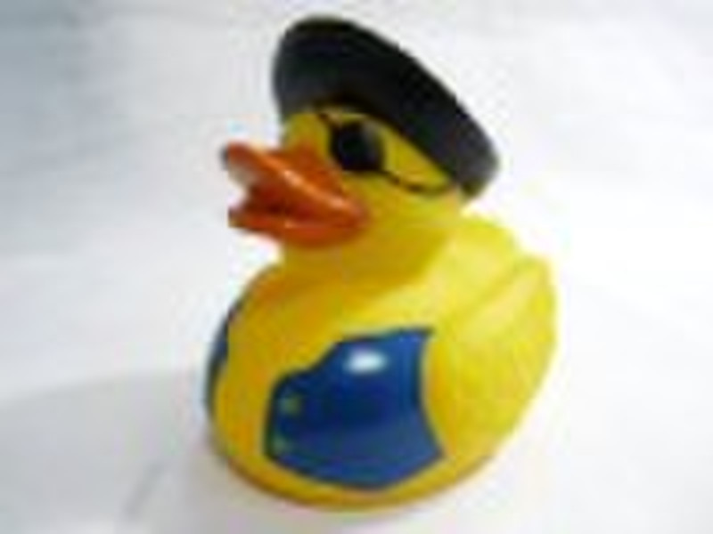floating toy duck with pirate design