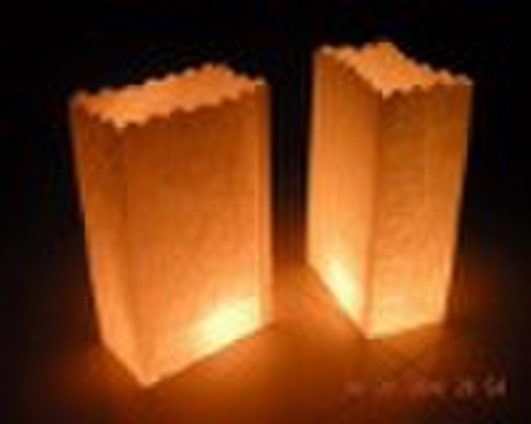 fire retardent paper candle bag