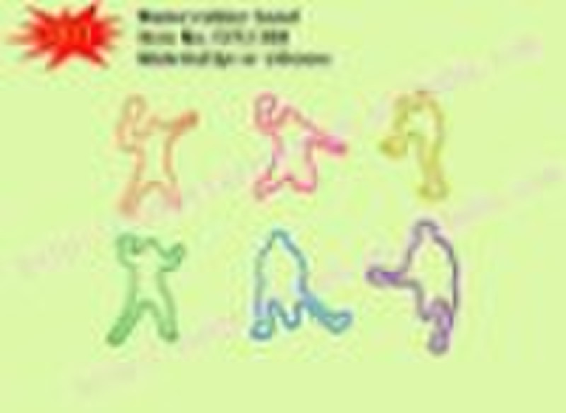 tpr sports shape rubber band silly band