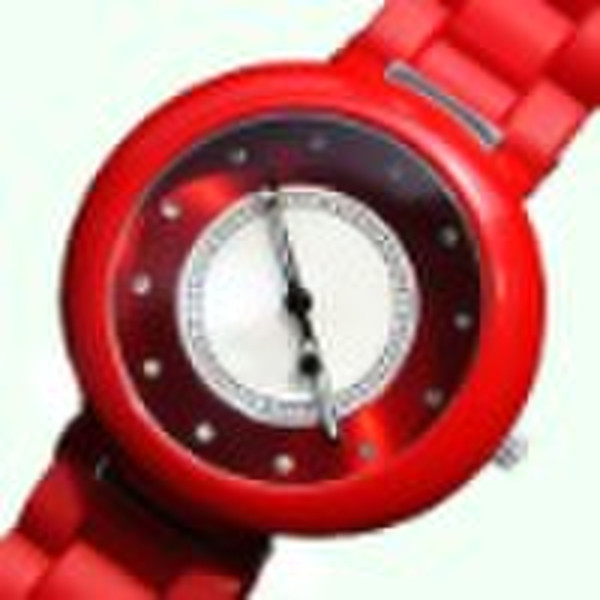 deep red hot sell silicone watch