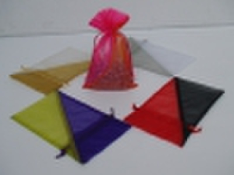 two colors organza bag