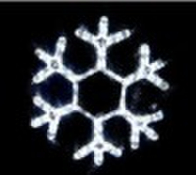 led motif rope light snowflake