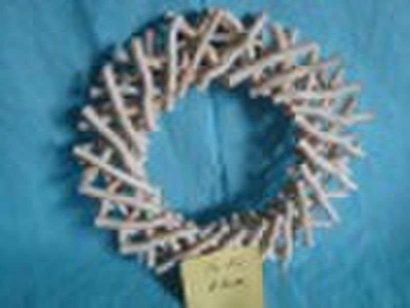 decorative preserved willow wreath