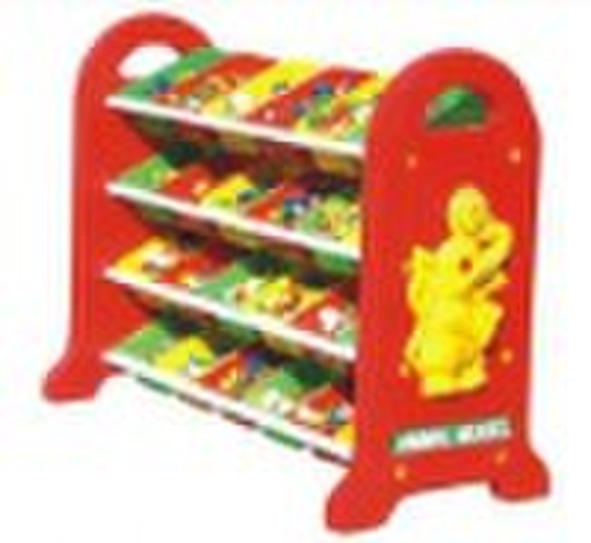 Storage shelving of children furniture