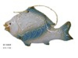 Ceramic sea animal for wallhanging