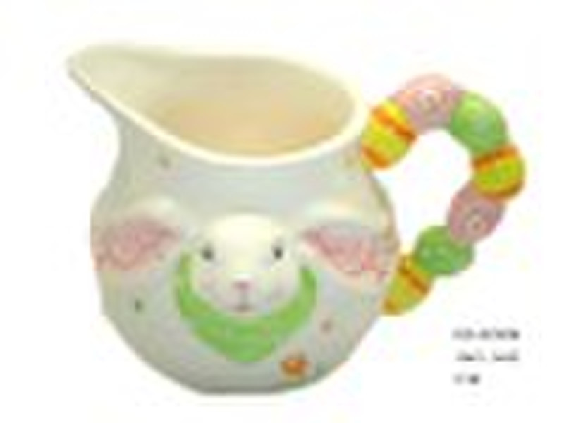 Easter ceramic milk pot