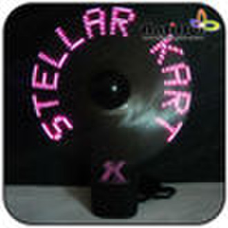 Led flashing fan
