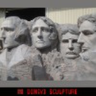 Рашмор Гора Миниатюрный, sculptu общественных стеклопакетами