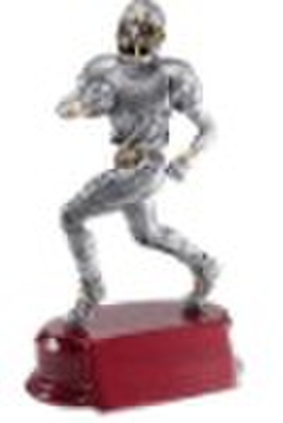 Resin football trophy