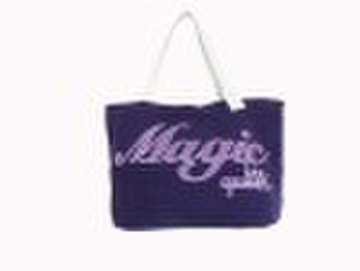 fashion purple beach bag