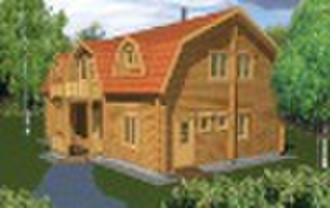 Two-layer wooden villa JS-D-033