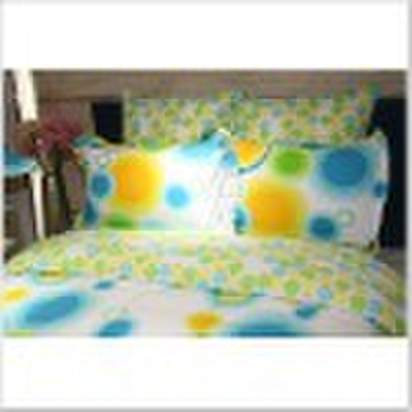 100% cotton printed bedding set 3pcs/4pcs