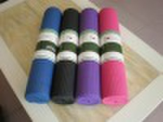 Solid colour pvc yoga mats