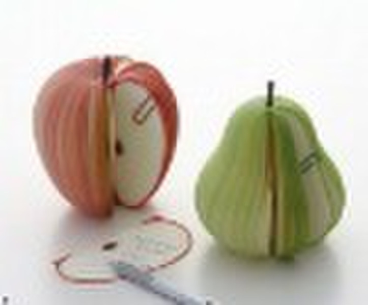 fruit shape note pads