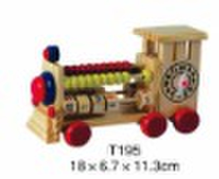 wooden train set