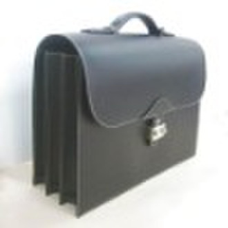 brief case (three file), leather case, attache cas