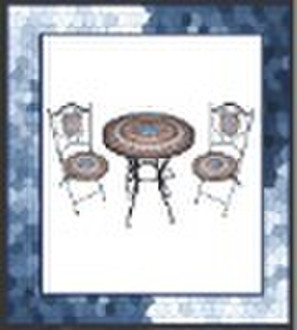 3pc Mosaik bistro set