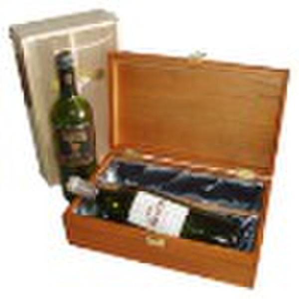 Wooden Wine Box  for 2 bottles