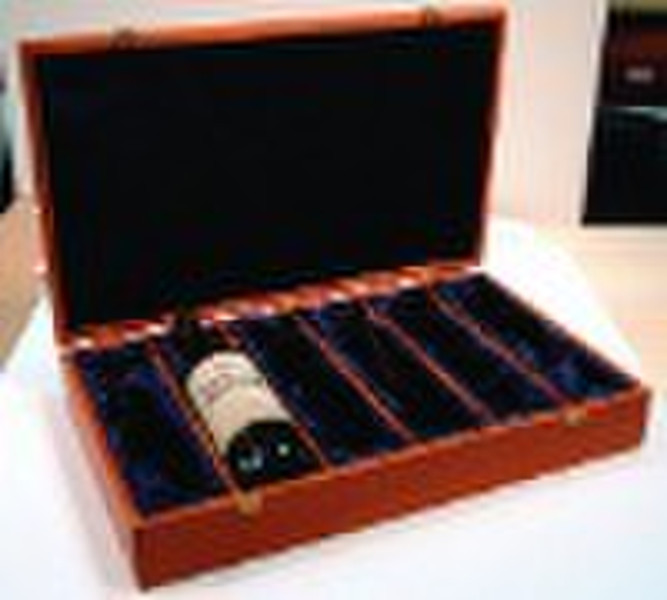 Wooden Wine Box for 6 bottles