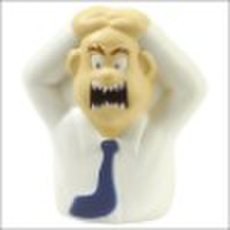 H95-O zorniger Mann PU-Stress-Ball