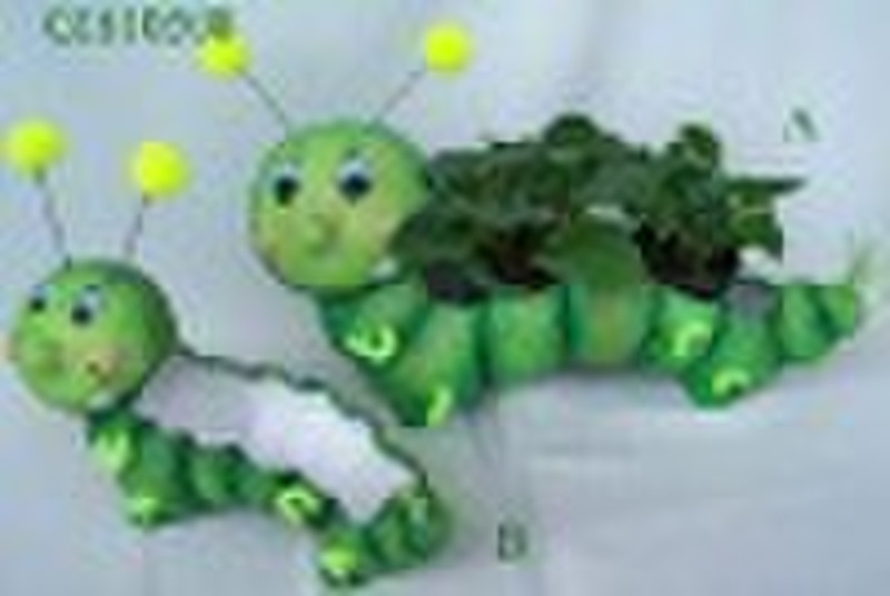 Ceramic carpenterworm  flowerpot