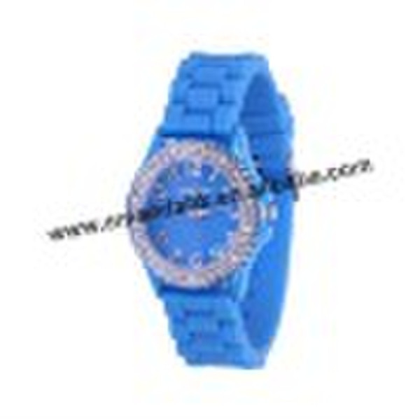 dot face Geneva watch in stock,hotest silicone wat