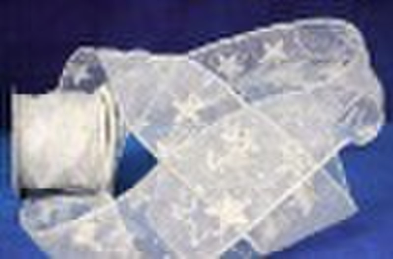 sheer organza ribbon (Christmas Fabric )