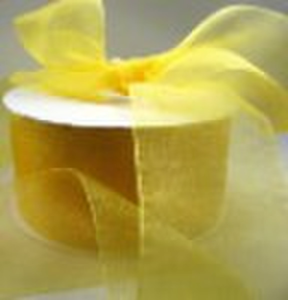 Organza Ribbon (Christmas Fabric )