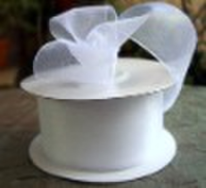 Organza Ribbon (Christmas Fabric )
