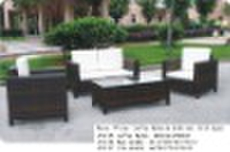 Garden Furniture -Aluminium Wicker Sofa Set (K/D t