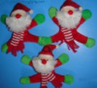 Fridge Magnet Santa Claus Mini Plush Magnetic Sant