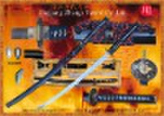 Handforged traditional samurai sword with Makuri l