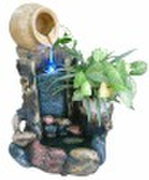 water fountain with flower pot TM9064
