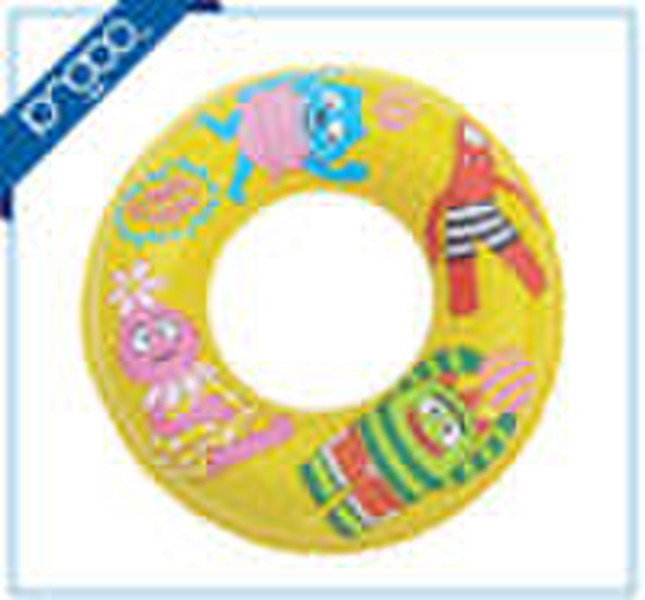 Inflatable swim ring