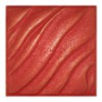 embossed  leather  panel