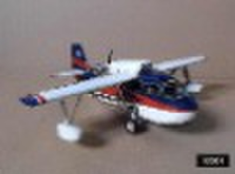 Blue & White Floatingplane plane