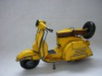 Small Yellow Vespa (Antique Motocycle)