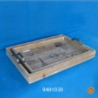 wooden tray s/2