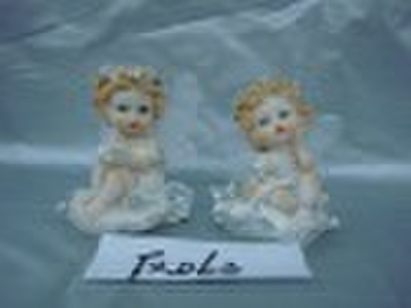 Polyresin resin angel fairy for decoration and gif